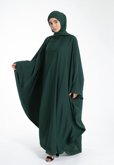 Green Butterfly Farasha Abaya