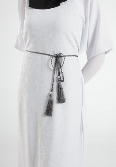 Grey-Tassel-Belt