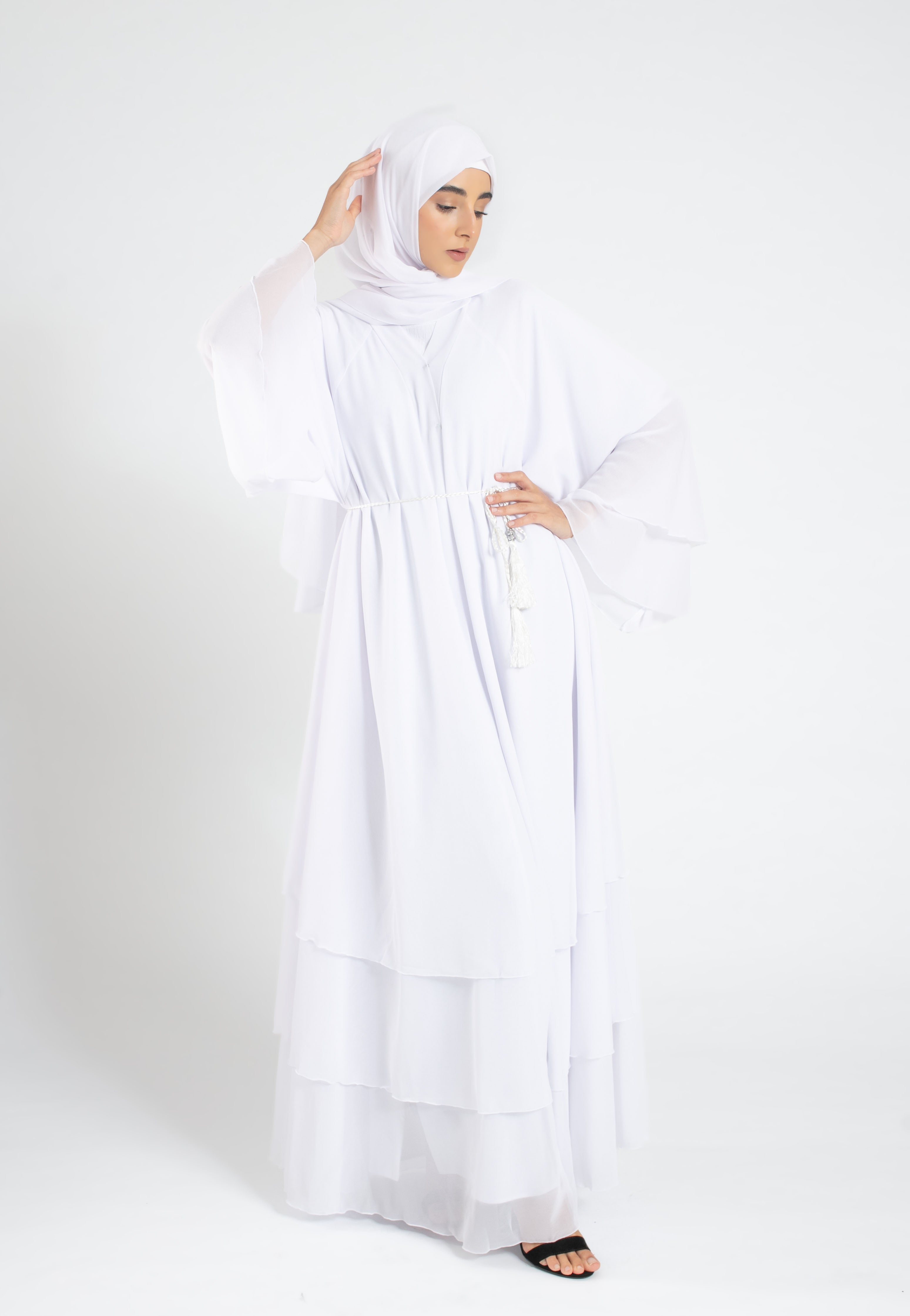 Jasmine-White-3-Layered-Abaya