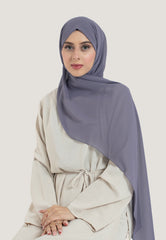 Lavender Crepe Chiffon Hijab