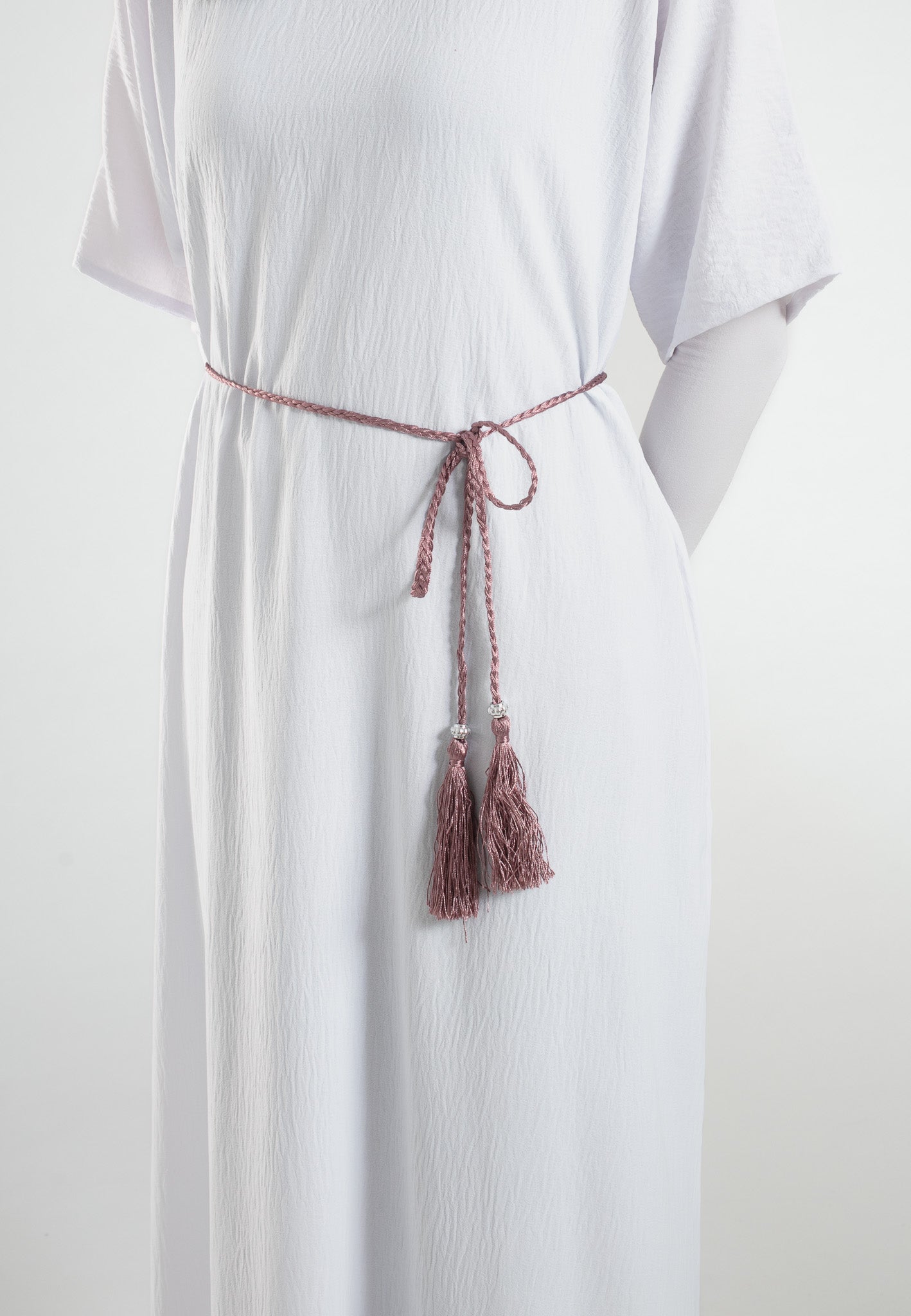 Mauve-Tassel-Belt