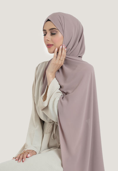 Mink Georgette Hijab