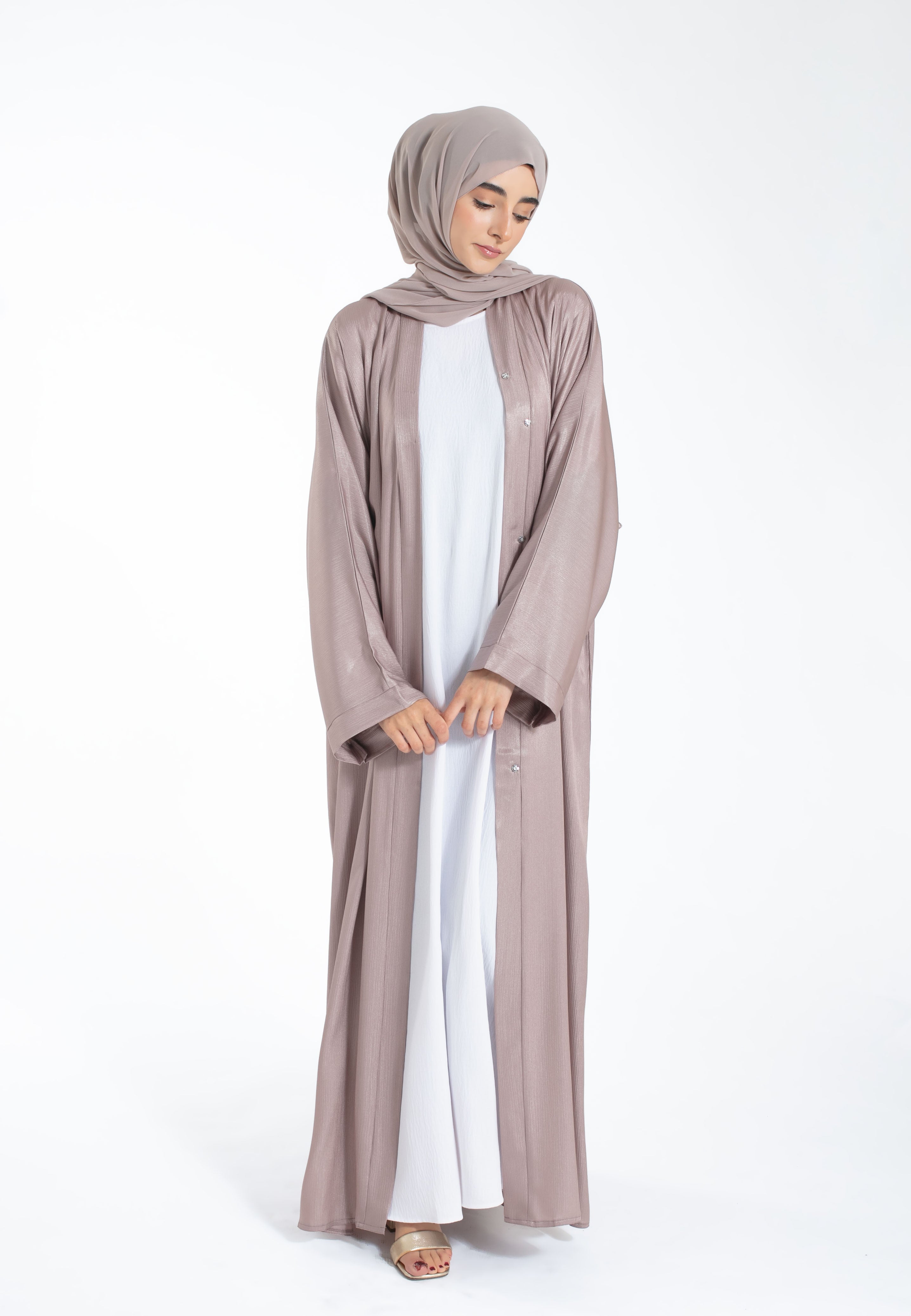 Luxury Mink Open Abaya