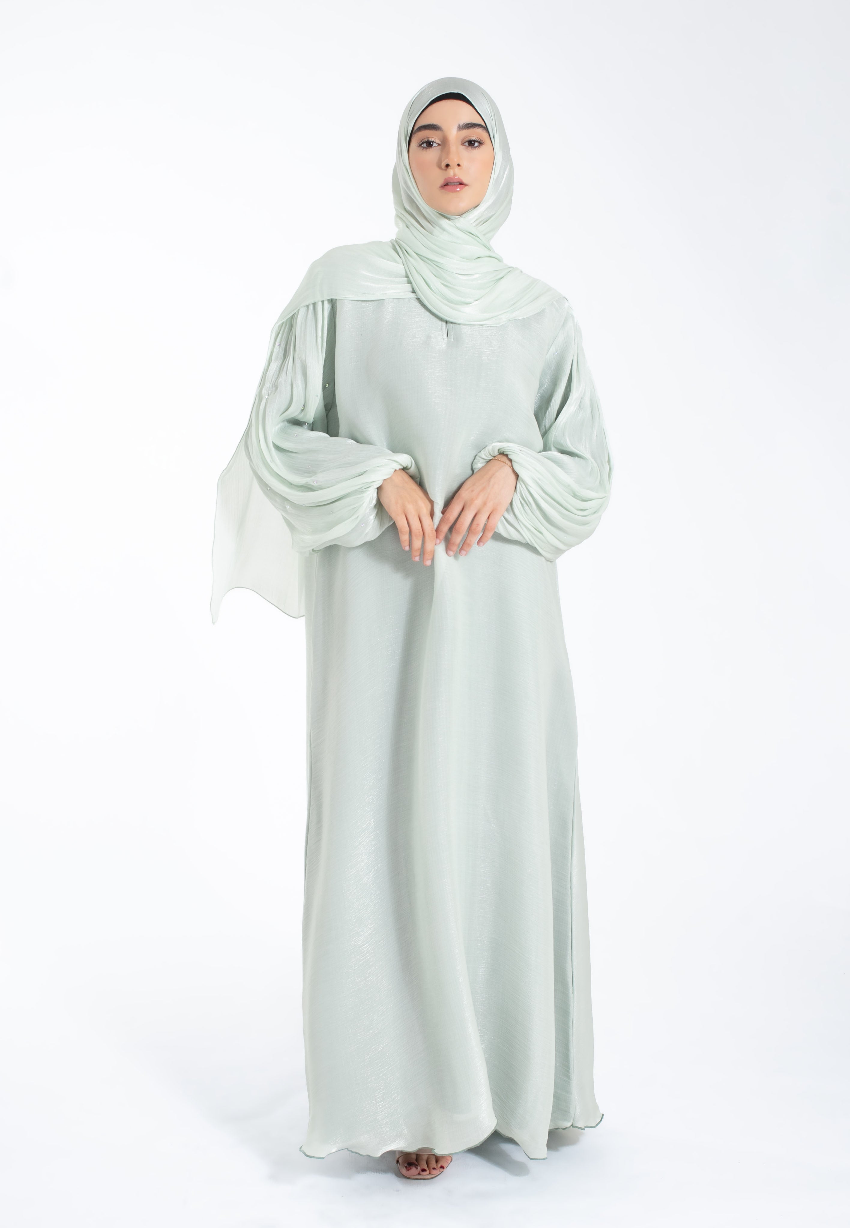 Mint-Organza-Silk-Summer-Abaya