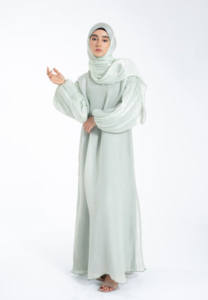 Organza-Silk-Mint-Abaya