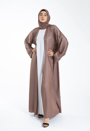 Plain Mocha Abaya Online