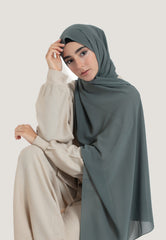 Muted Basel Chiffon Hijab