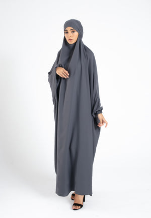 Grey-Jilbab-One-Piece