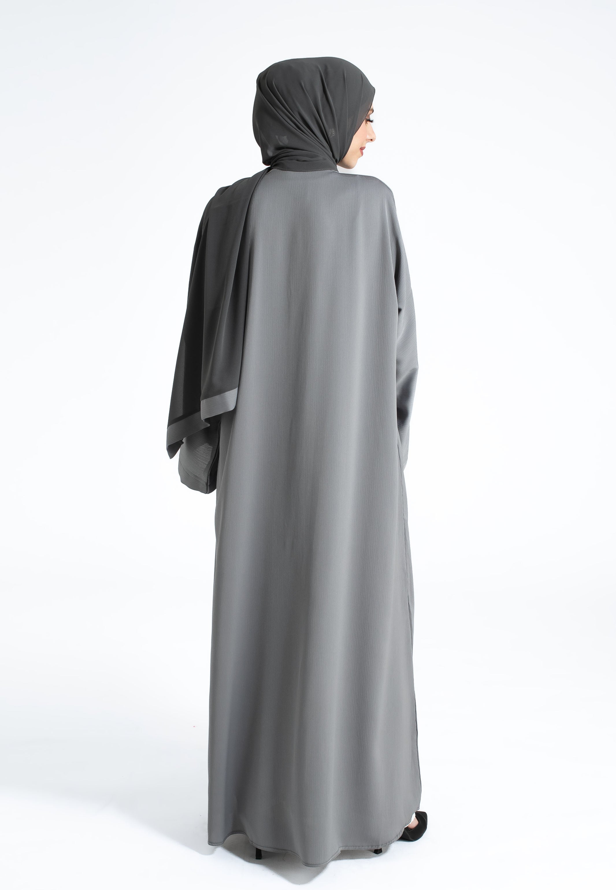 Plain Grey Abaya