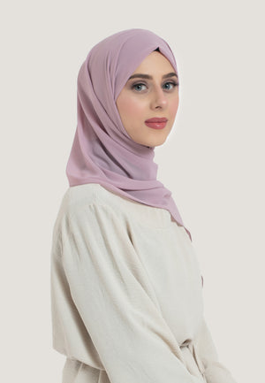 Pink Crepe Chiffon Hijab