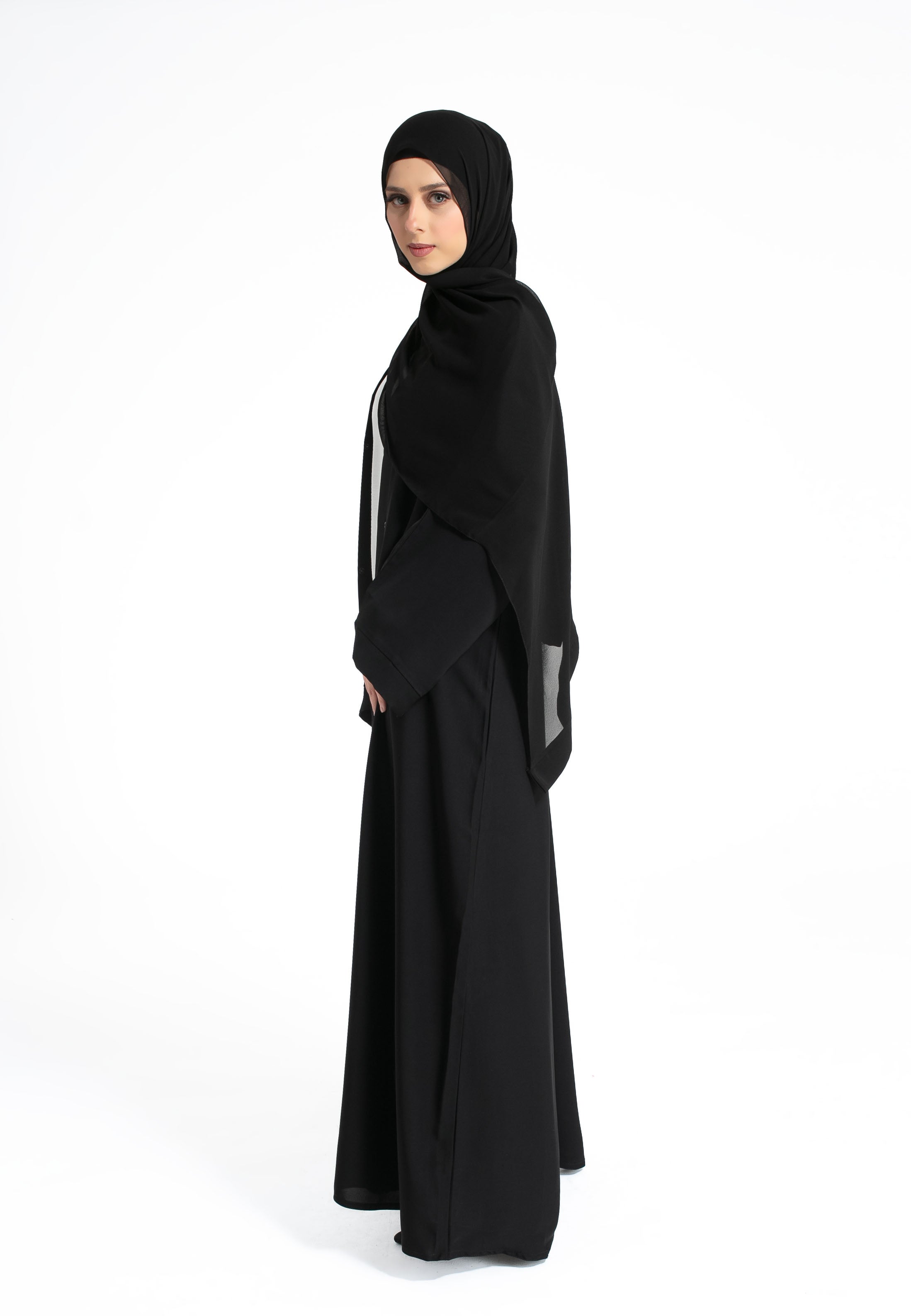 Plain Open Abaya