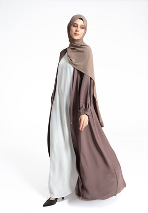 Taupe Open Abaya Online