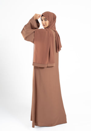 Toffee Open Abaya