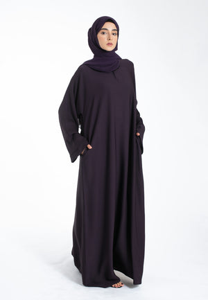 Purple Abaya With Pockets