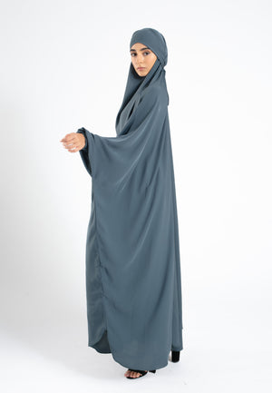 Grey-One-Piece-Jilbab-Dress