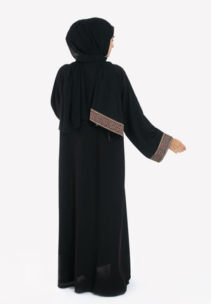 Tatreez Closed Abaya - Back