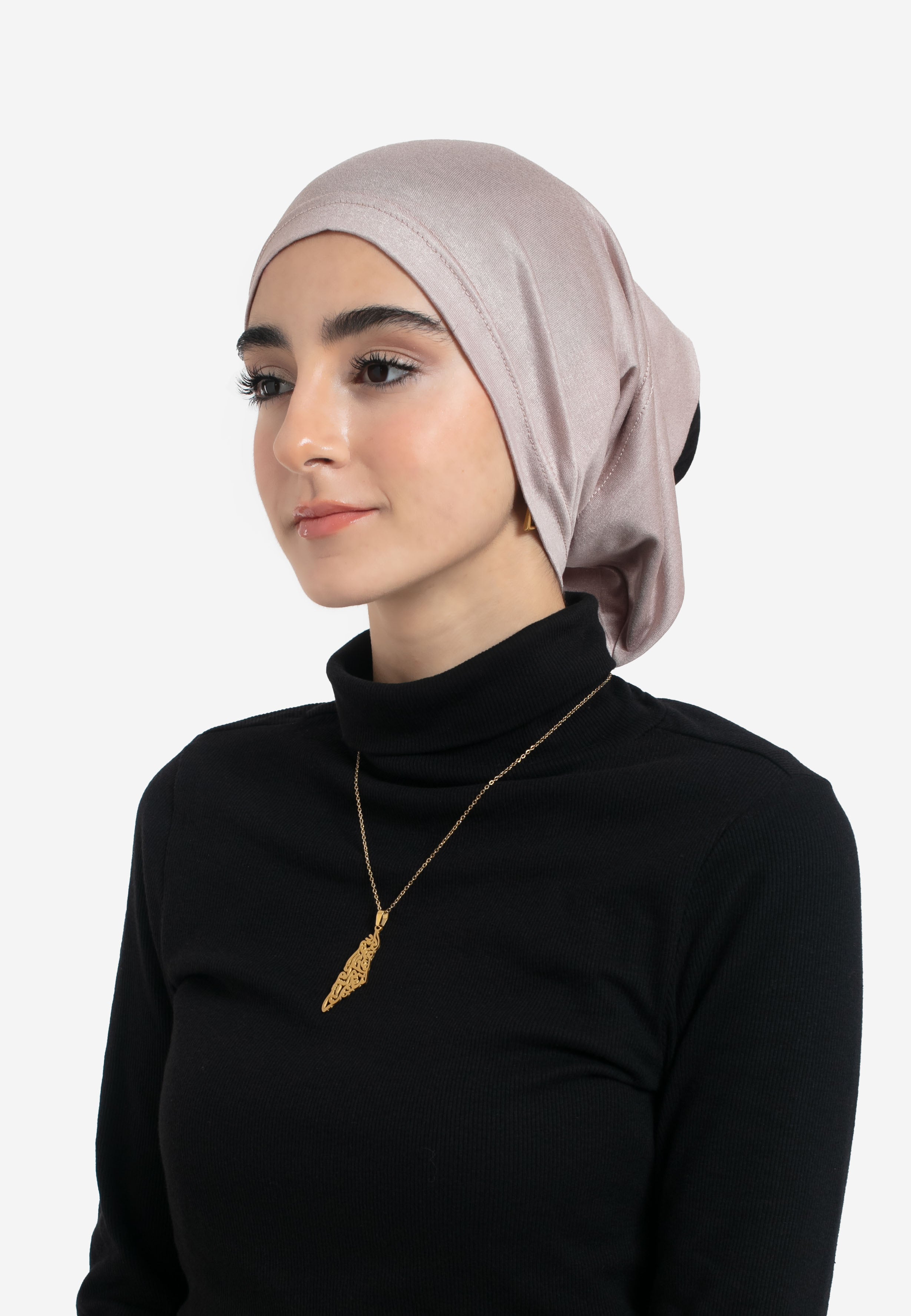 Mink Tube Hijab Cap - Side