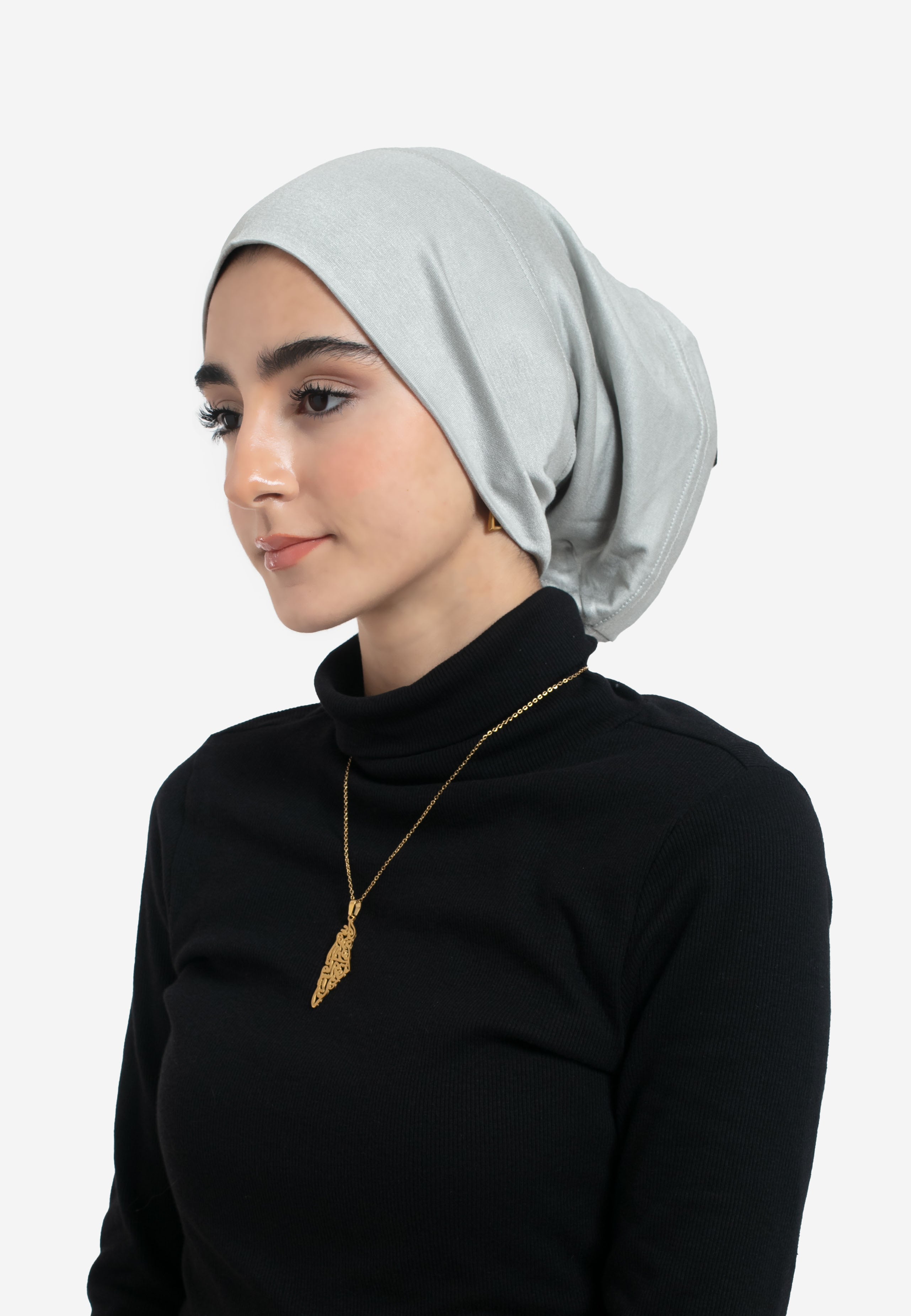 Sage Tube Hijab Cap - Side