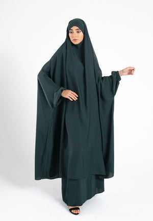 Two-Piece-Forest-Green-Jilbab