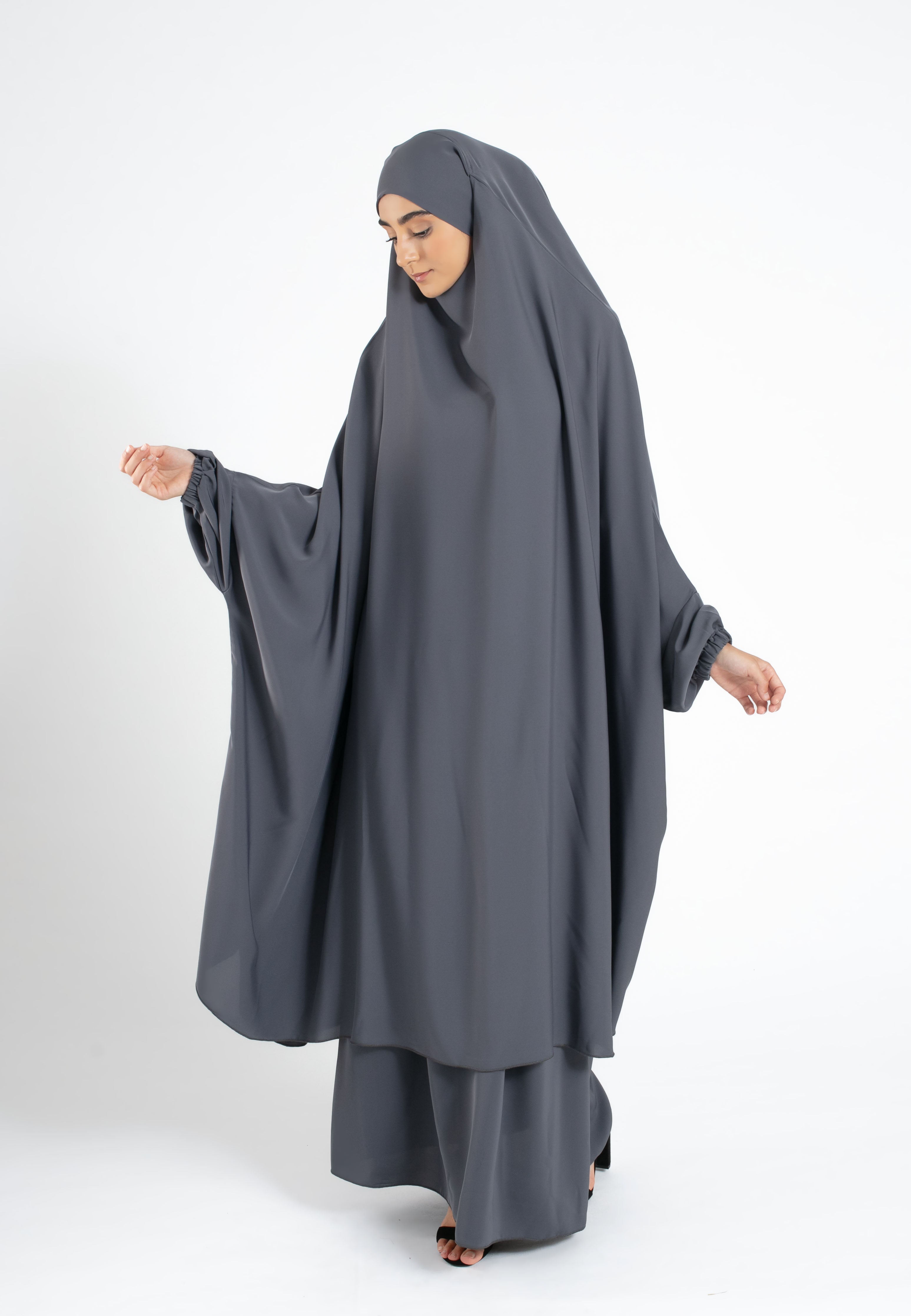 Grey-Jilbab-Prayer-Dress-Set