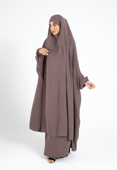 Two-Piece-Taupe-Jilbab-Set