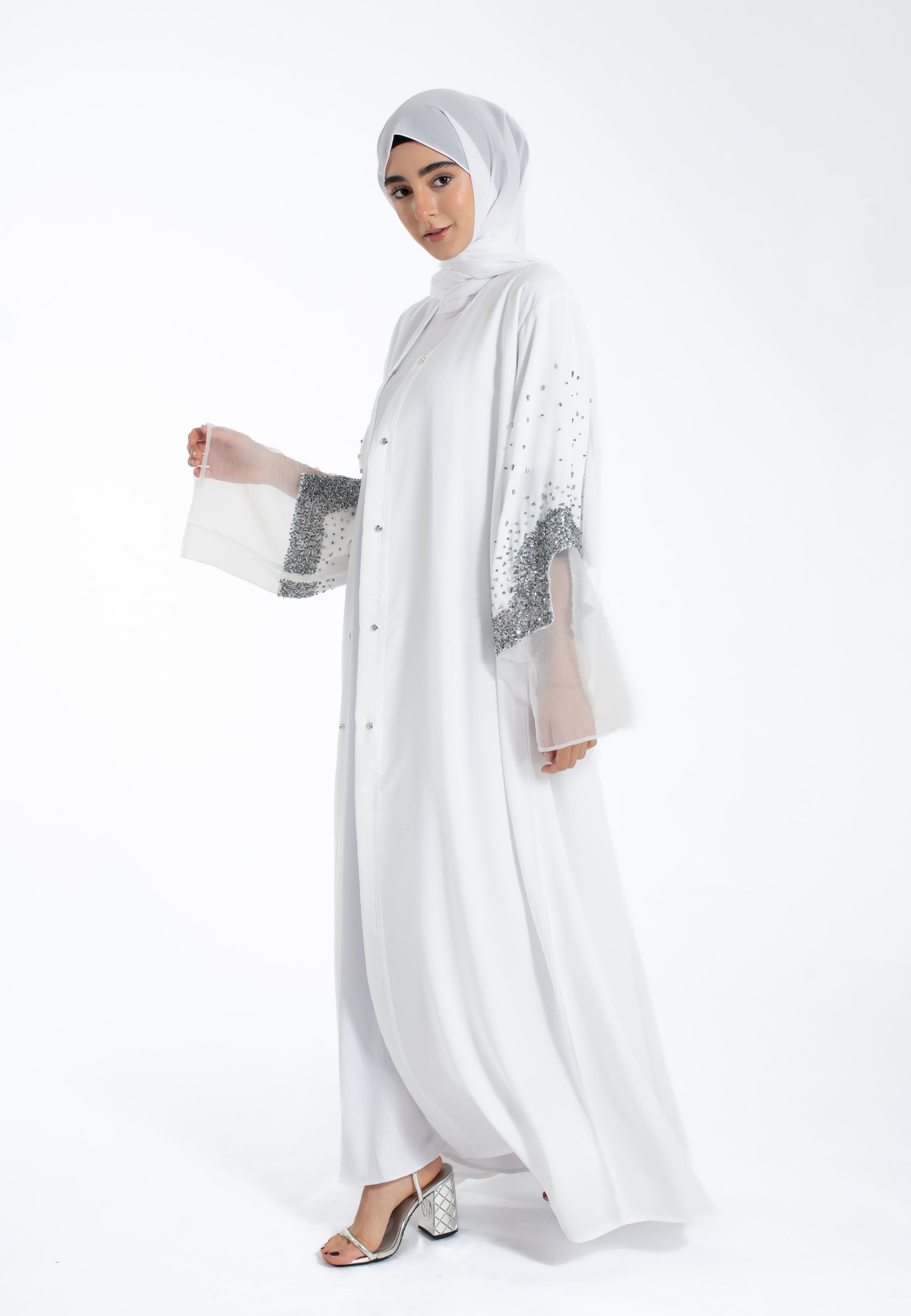 White-Nikkah-Abaya