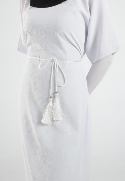 White-Tassel-Belt