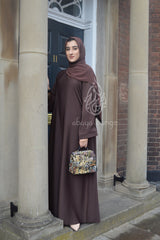 Brown Abaya with Pockets