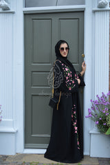 Luxury Floral Open Abaya