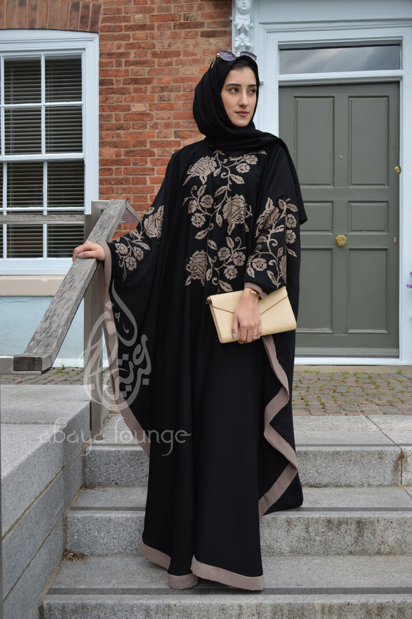 Black Batwing Style Abaya